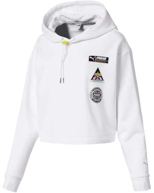 PUMA Graphic Hoodie - White