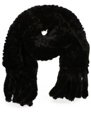 Pinko Faux-Fur Scarf - Black