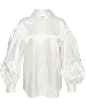 Comme des Garçons Blusa Con Maniche A Palloncino - Bianco