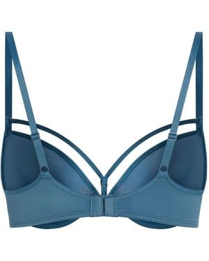 Marlies Dekkers Padded Push-Up Lace Bra - Blue
