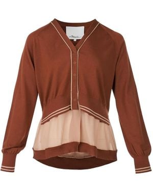 3.1 Phillip Lim Layered Cardigan - ブラウン