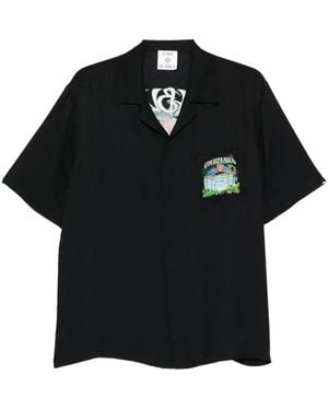 CASABLANCA Shirt Monogram Jacquard - Black