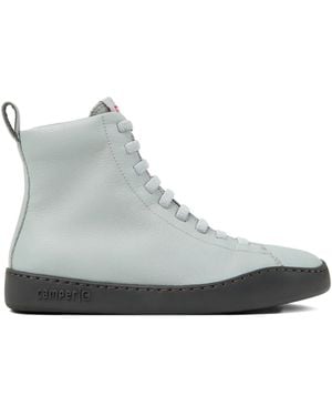 Camper Peu Touring Lace-Up Leather Trainers - Grey