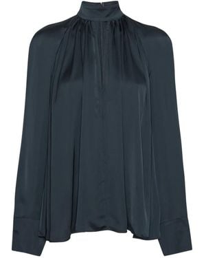 ROTATE BIRGER CHRISTENSEN Bow Blouse - Blue