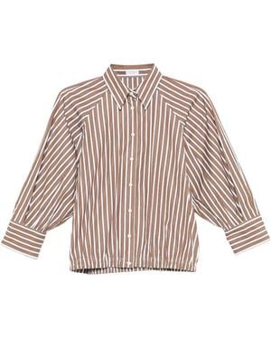 Brunello Cucinelli Chemise À Rayures - Pink