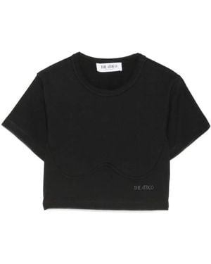 The Attico Logo Cotton T-Shirt - Black