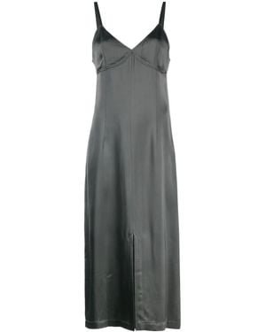 TOTEME Toteme Front-split Crepe Cami Dress - Grey