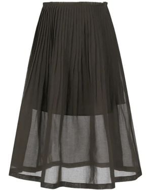 Amomento Pleated Midi Skirt - Grey