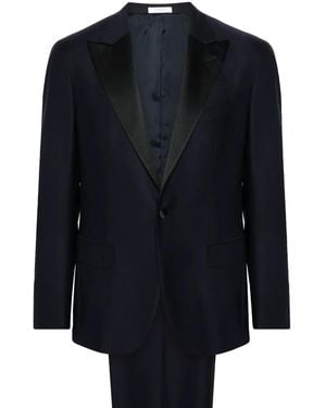Boglioli Interlock-Twill Virgin-Wool Suit - Blue