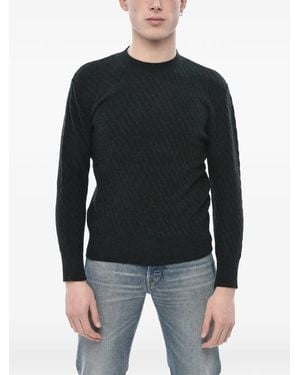 Paolo Pecora Textured-Knit Wool Jumper - Black