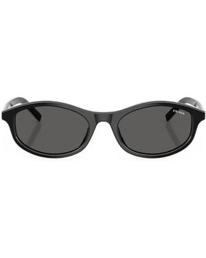 Prada Round-Frame Sunglasses - Grey