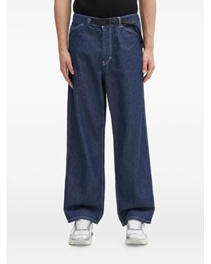 Gramicci Sutter contrast-stitch denim trousers - Blau