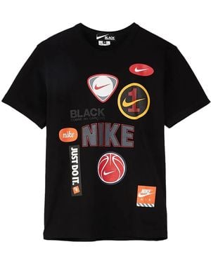 COMME DES GARÇONS PLAY Logo-Patch T-Shirt - Black