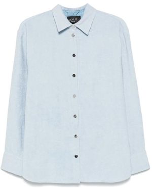 A.M.G Cotton Shirt - Blue