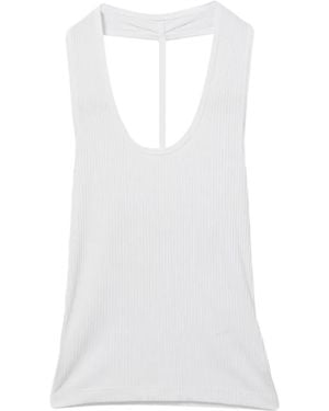 Helmut Lang Halter-Neck Tank Top - White