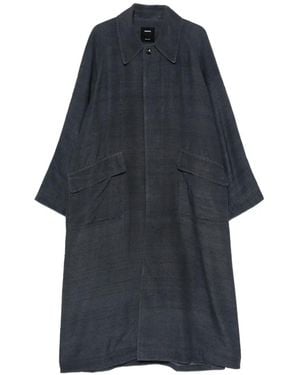 SEWMOD Raglan-Sleeve Overcoat - Blue
