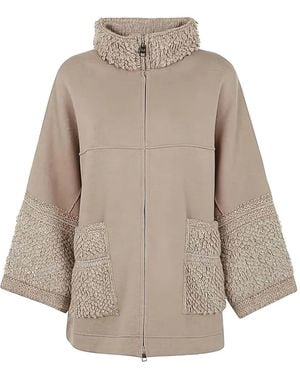 D.exterior Frill-Trimmed Pocket Jacket - Natural