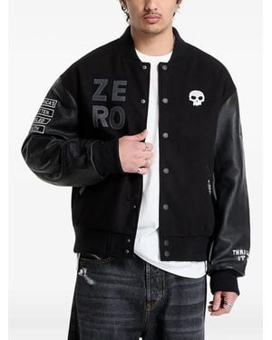 Pleasures Zero Varsity Jacket - Black