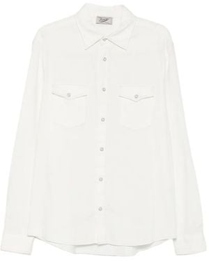 Pence Samu Press-Stud Fastening Shirt - White