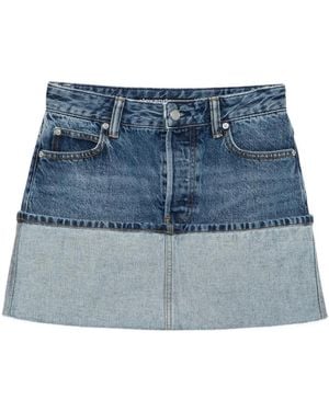 Alexander Wang Minirock mit Stickerei - Blau