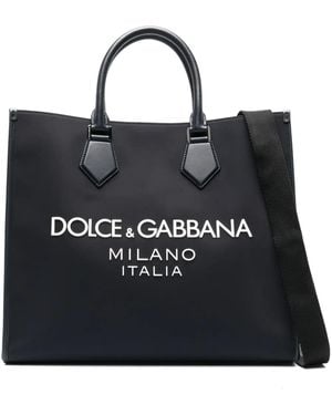 Dolce & Gabbana Borsa Tote Con Applicazione - Nero