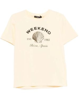 Weekend by Maxmara Print T-Shirt - Natural