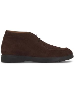 Kiton Botines con detalle de hebilla - Marrón