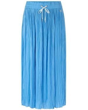 Marc Cain Rethink Together Pleated Midi Skirt - Blue