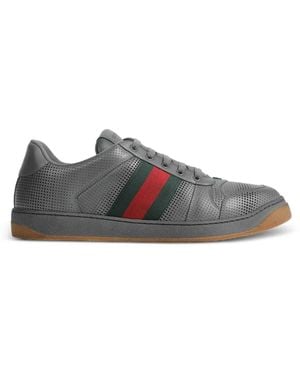 Gucci Perforierte Screener Sneakers - Grau