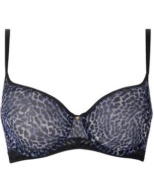 Aubade Vibrant Emotion Bh Mit Leopardenprint - Blau
