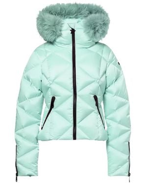Goldbergh Harumi Faux-Fur-Trim Quilted Ski Jacket - Green