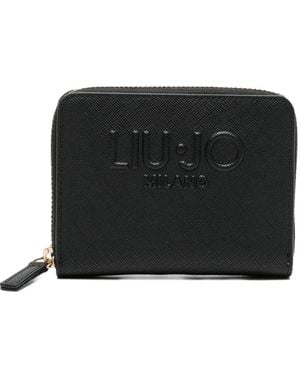 Liu Jo Logo Zip Wallet - Black