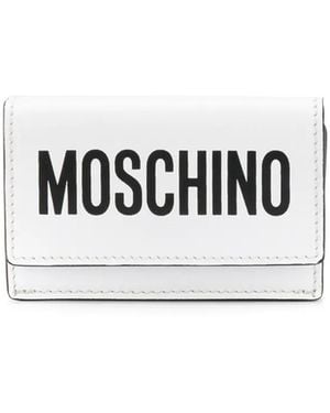 Moschino Mini Logo-Print Wallet - White