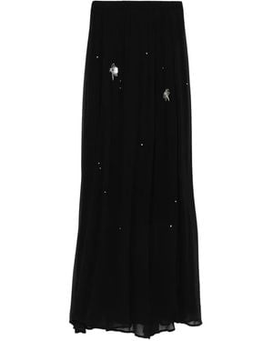 Forte Forte Dragon-Fly Embellished Beaded Maxi Skirt - Black