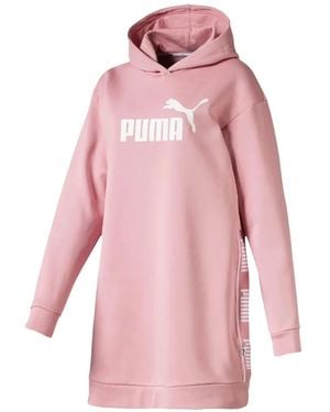 PUMA Amplified Mini Hoodie Dress - Pink