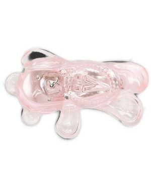 YVMIN Bear-Motif Hair Clip - Pink
