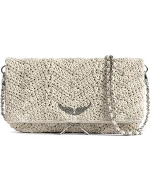 Zadig & Voltaire Rock Macrame Cross Body Bag - Grey
