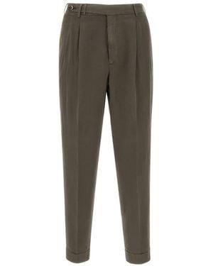PT Torino Flap-Pocket Tailored Trousers - Grey