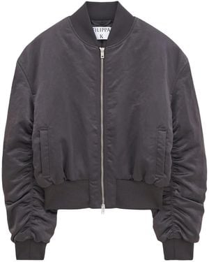 Filippa K Zip-Up Bomber Jacket - Grey