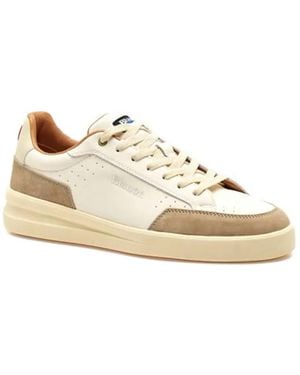 Blauer Panel Sneakers - Natural