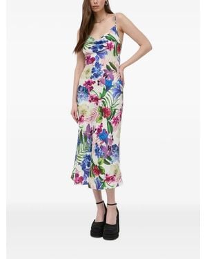Guess Floral Slip Dress - Blue