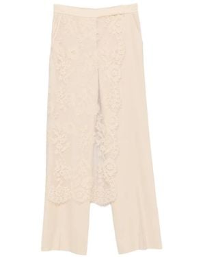 Zimmermann Valiant Lace-Panelled Tailored Pants - White