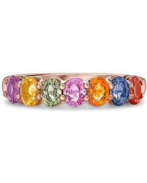 Pragnell 18Kt Rose Sapphire Ring - White