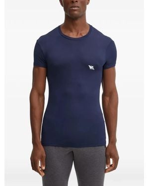 Emporio Armani Logo-Print T-Shirts Set Of Two - Blue