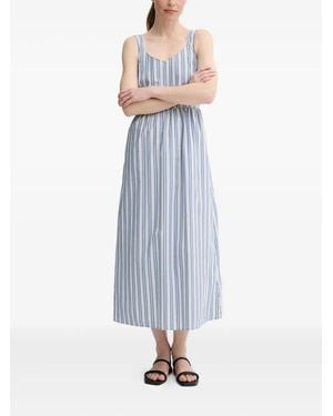 Marc O' Polo Striped-Pattern Sleeveless Maxi Dress - Blue