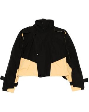 Toga Contrasting-Panel Blouson Jacket - Black