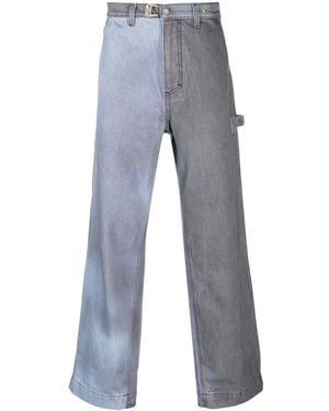 Objects IV Life Two-Tone Wide-Leg Jeans - Blue