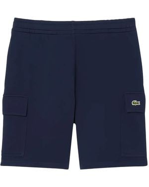 Lacoste Cargo-Pocket Shorts - Blue