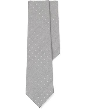 BOGGI Cravate En Jacquard À Pois - Gris