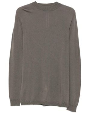 Rick Owens Pullover Mit Geripptem Saum - Grau
